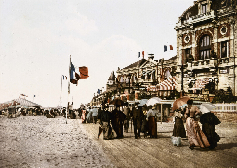 La ville de Trouville vers 1900.